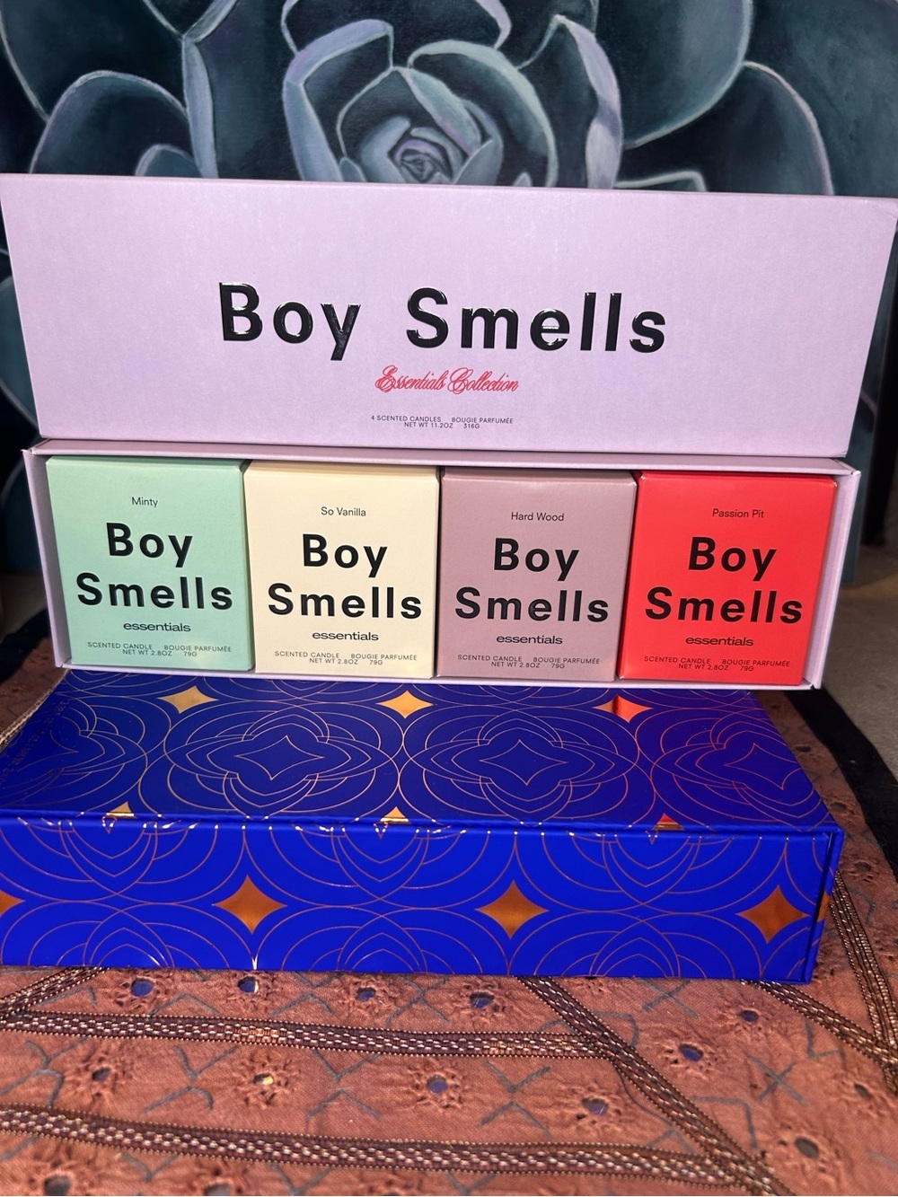 Boy Smells Essentials 4-Piece Votive Candle Gift Set - Picture 3 of 6